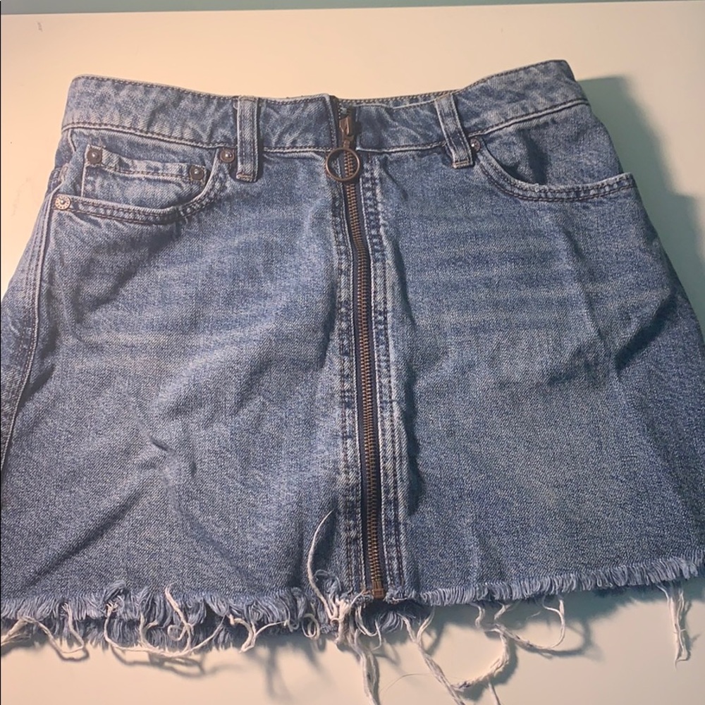 Free people jean skirt